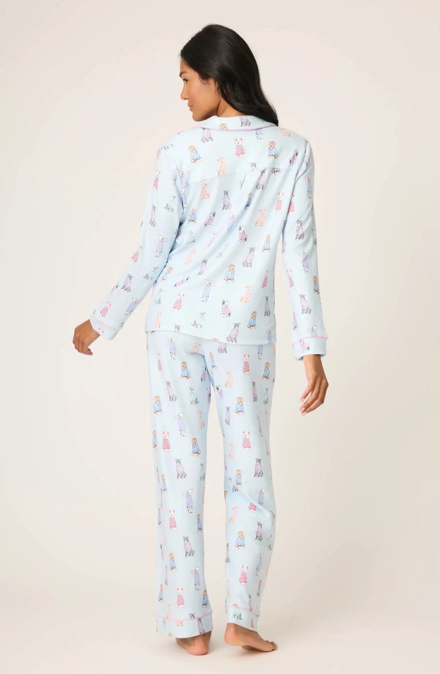 PJ Salvage Doggone Cold Dog Print Pointelle PJ Set