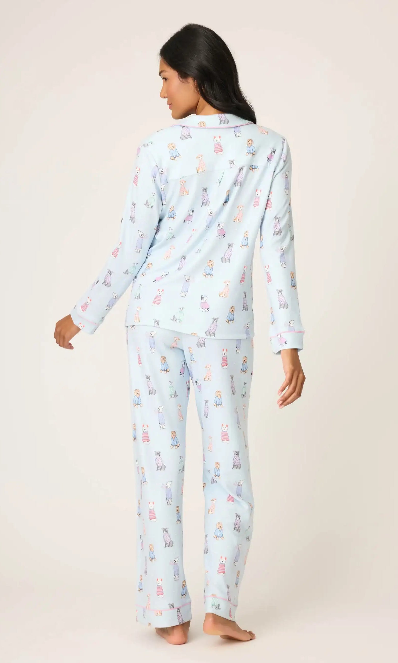 PJ Salvage Doggone Cold Dog Print Pointelle PJ Set
