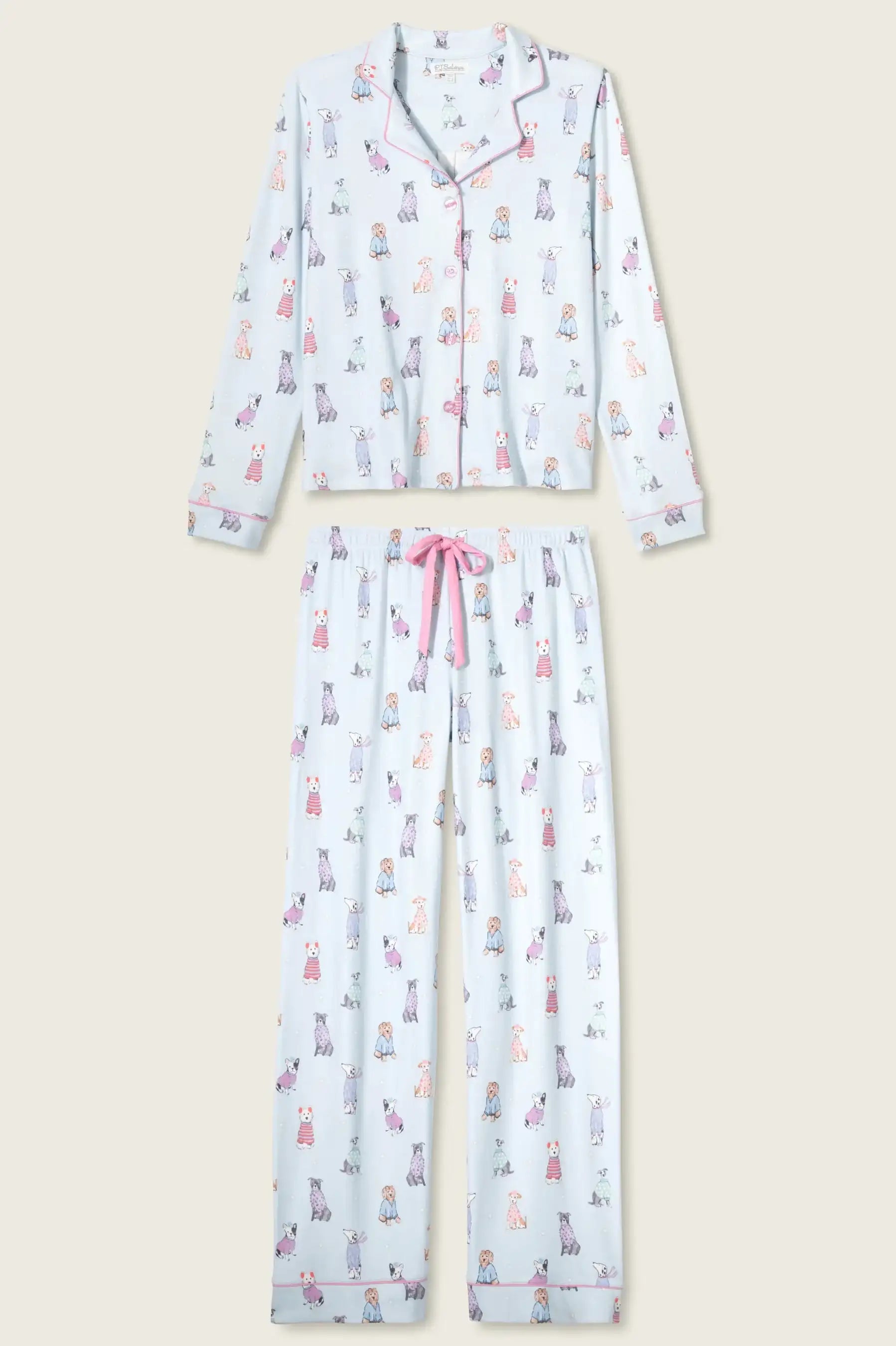PJ Salvage Doggone Cold Dog Print Pointelle PJ Set
