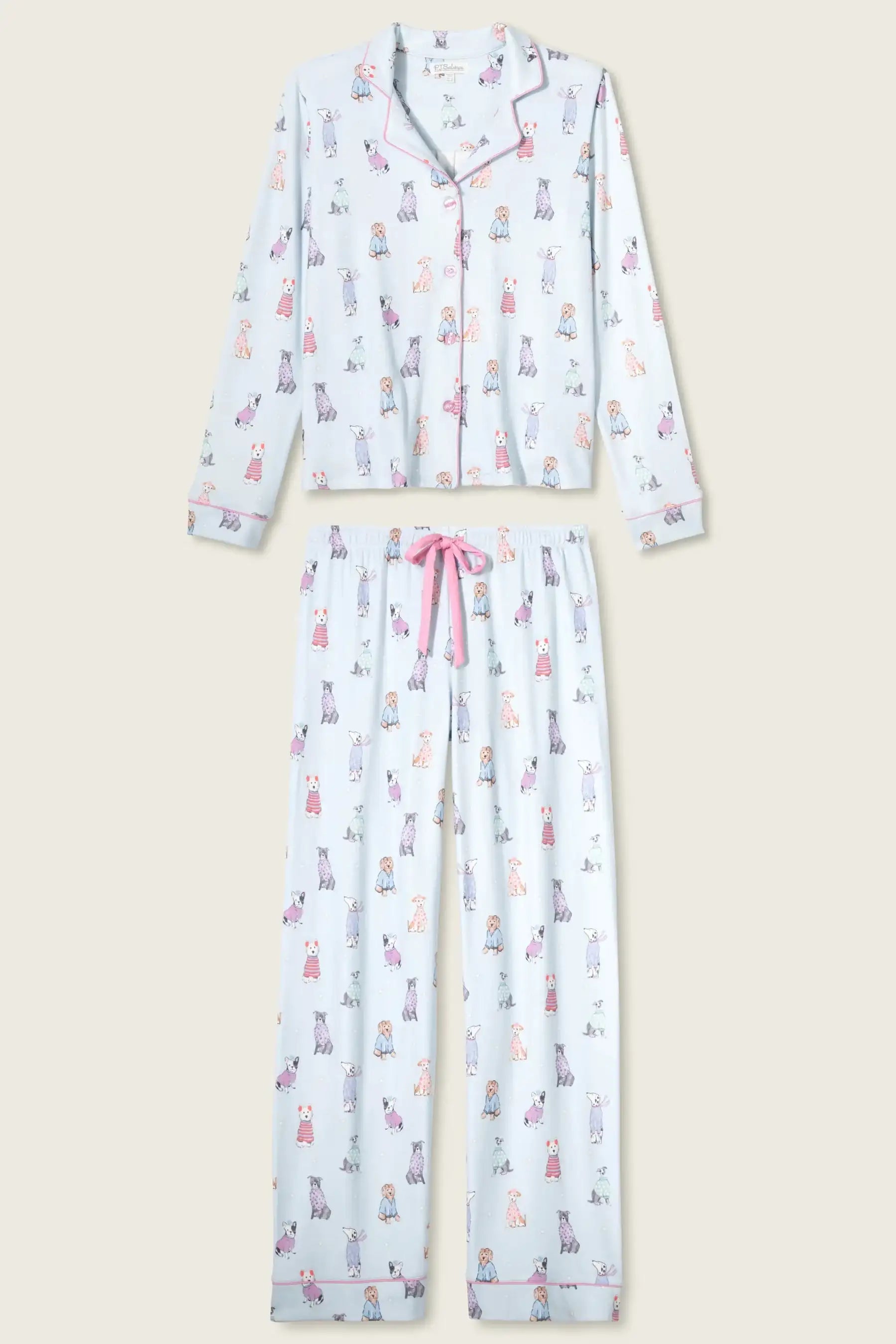PJ Salvage Doggone Cold Dog Print Pointelle PJ Set