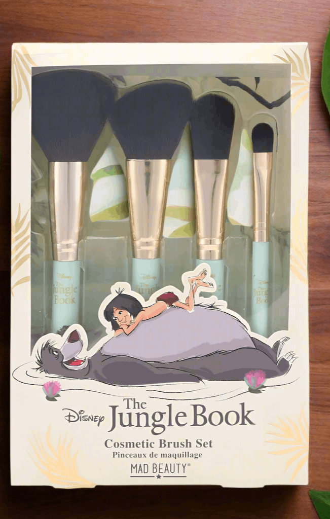 Disney The Jungle Book Cosmetic Brush Set Makeup Brushes by Mad Beauty as seen on celebrities