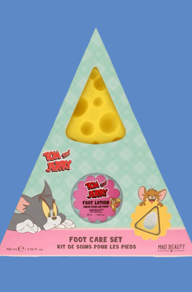 Warner Brothers Tom & Jerry Foot Care Set Beauty Product by Mad Beauty as seen on celebrities