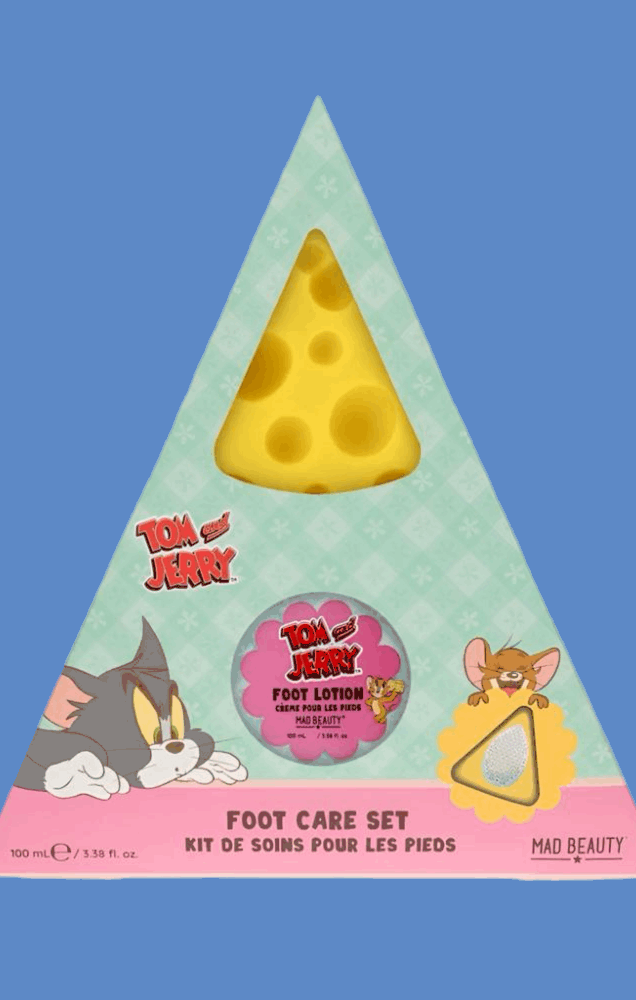 Warner Brothers Tom & Jerry Foot Care Set Beauty Product by Mad Beauty as seen on celebrities