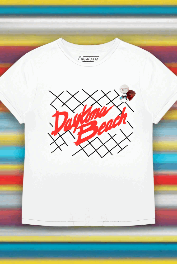 Newtone Daytona Beach Starlight Racing Tee T-Shirt by Newtone as seen on celebrities
