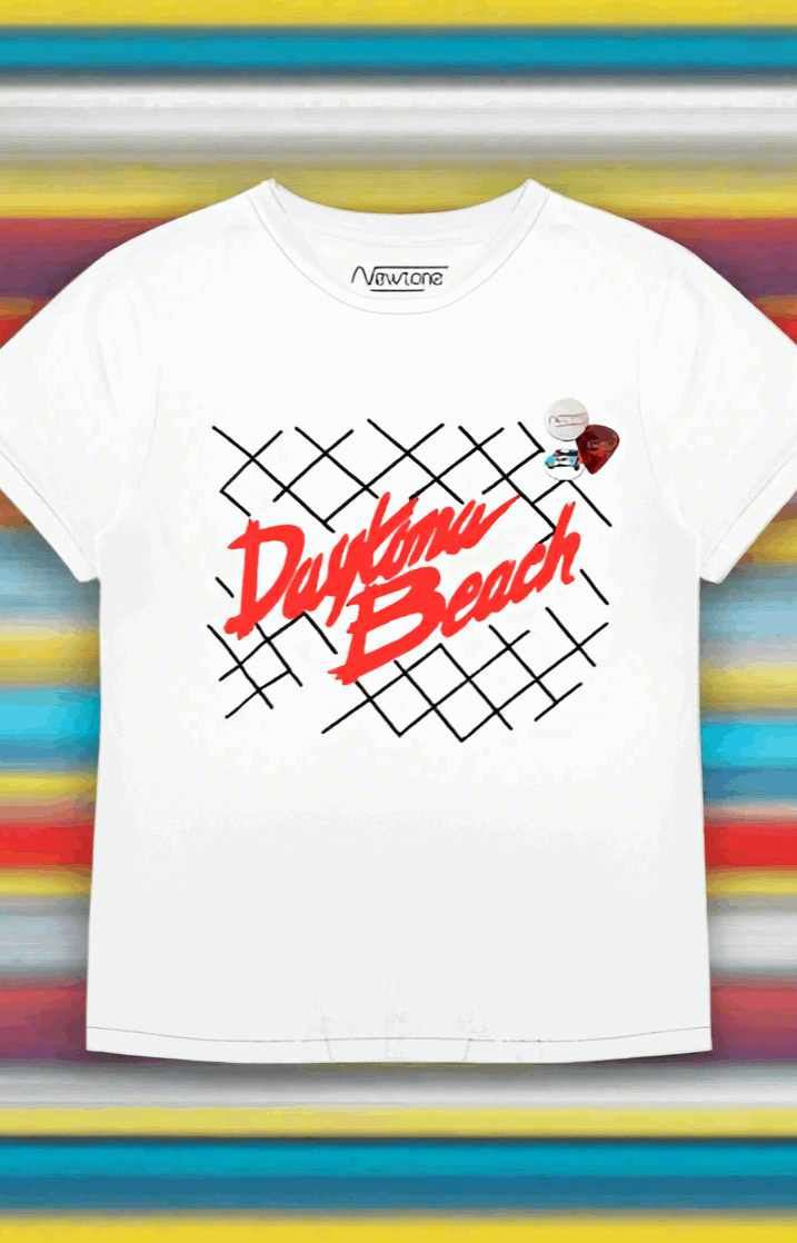 Newtone Daytona Beach Starlight Racing Tee T-Shirt by Newtone as seen on celebrities