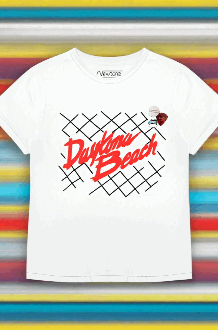 Newtone Daytona Beach Starlight Racing Tee T-Shirt by Newtone as seen on celebrities