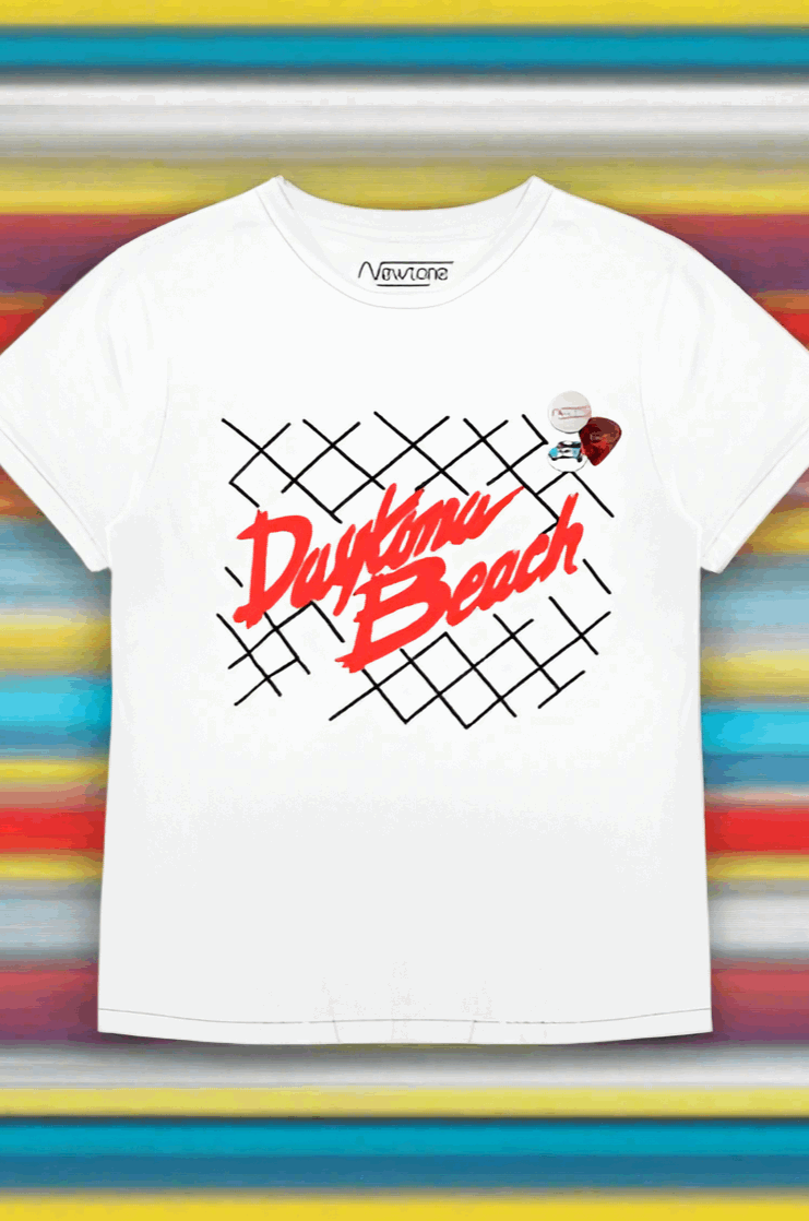 Newtone Daytona Beach Starlight Racing Tee T-Shirt by Newtone as seen on celebrities