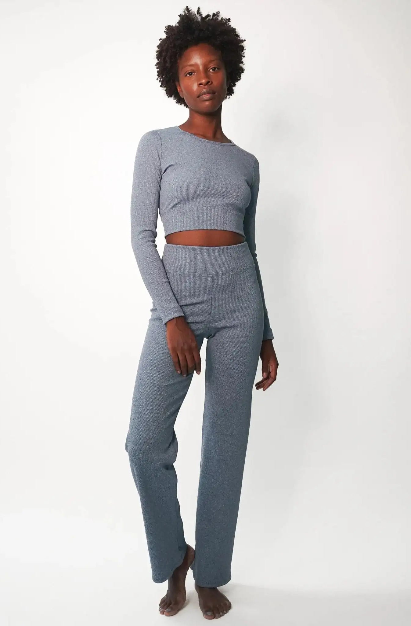 Electric & Rose Ella Ribbed Lounge Pants Trousers by Electric and Rose as seen on celebrities