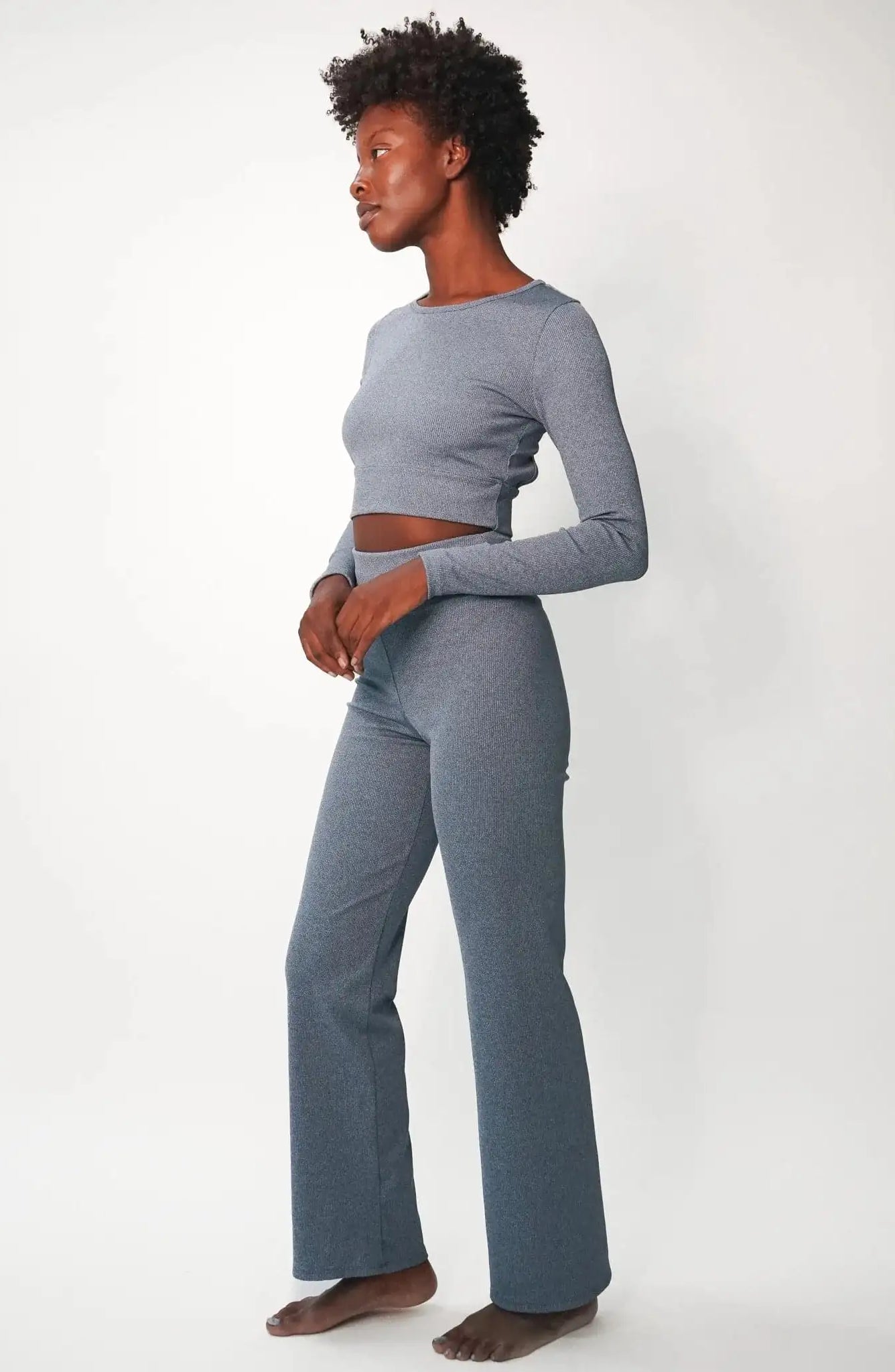 Electric & Rose Ella Ribbed Lounge Pants Trousers by Electric and Rose as seen on celebrities