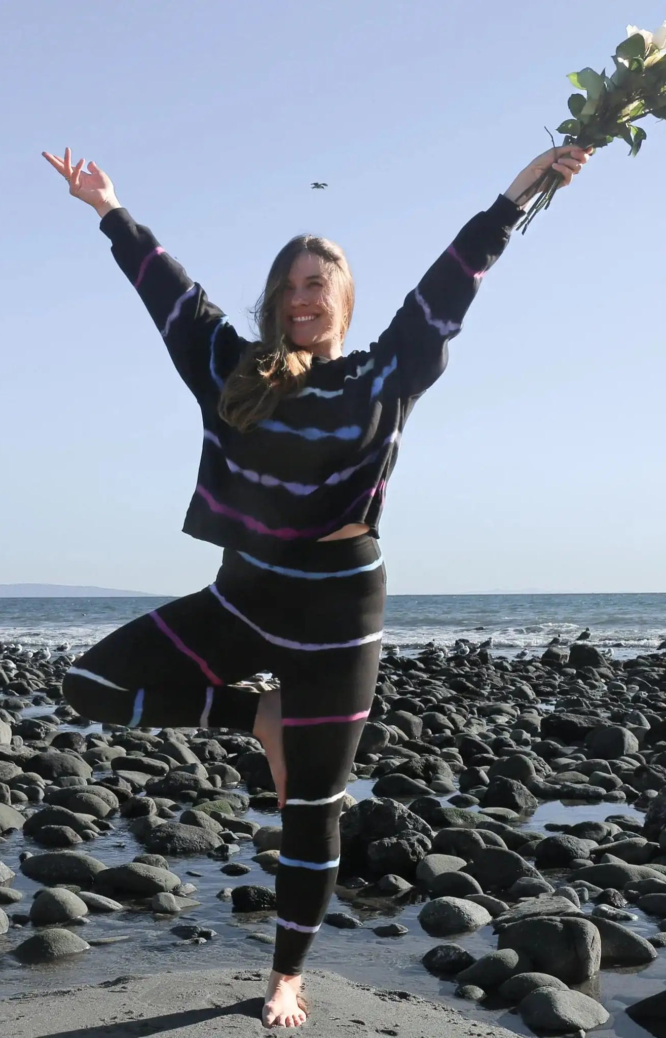 Electric & Rose Sunset Onyx Leggings as seen on Malin Andersson Leggings by Electric and Rose as seen on celebrities