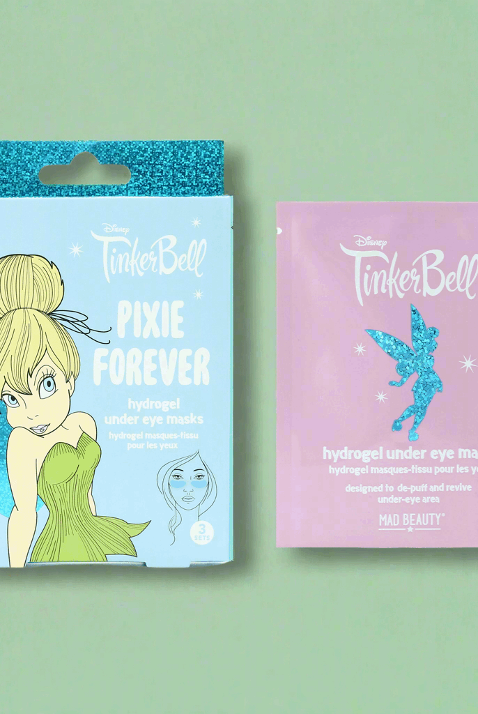 Disney TinkerBell Pixie Perfection Hydrogel Under Eye Patches Eye Pads by Mad Beauty as seen on celebrities