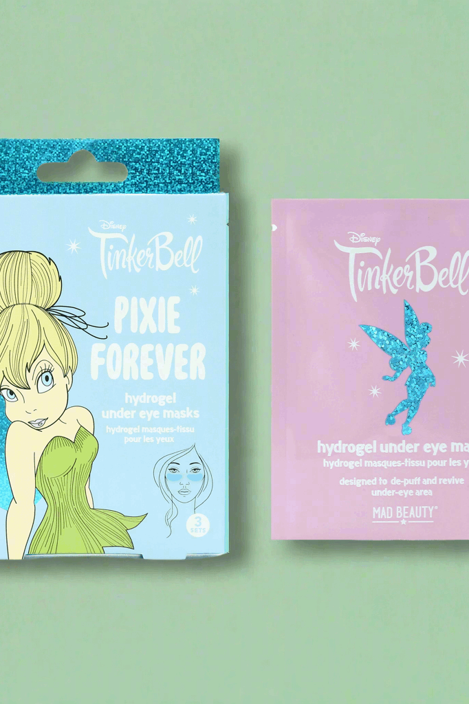 Disney TinkerBell Pixie Perfection Hydrogel Under Eye Patches Eye Pads by Mad Beauty as seen on celebrities