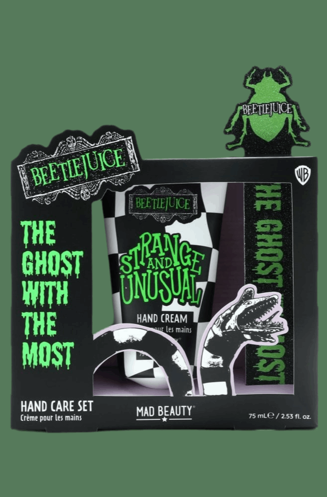 Warner Brothers Beetlejuice Hand Care Set Hand Cream by Mad Beauty as seen on celebrities