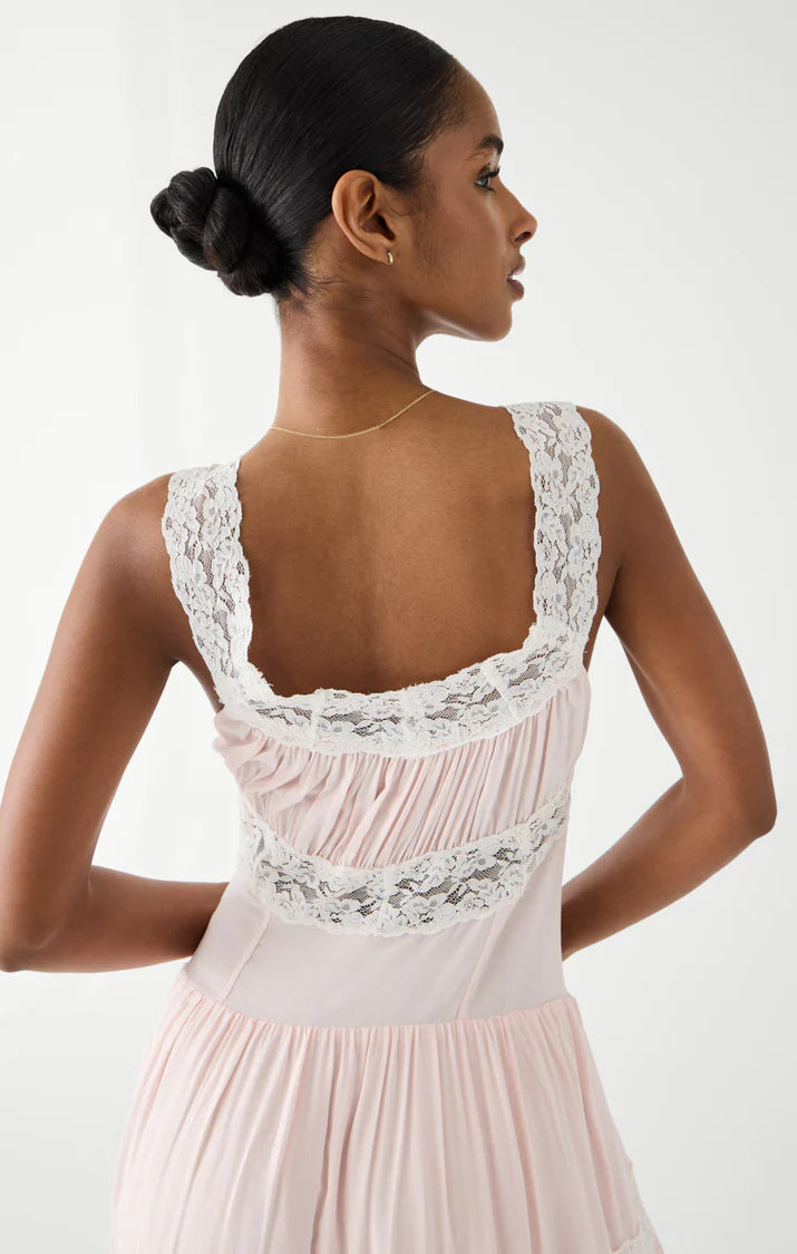 Frankies Bikinis Dakota Maxi Dress in Sweet Dreams Maxi Dress by Frankies Bikinis as seen on celebrities