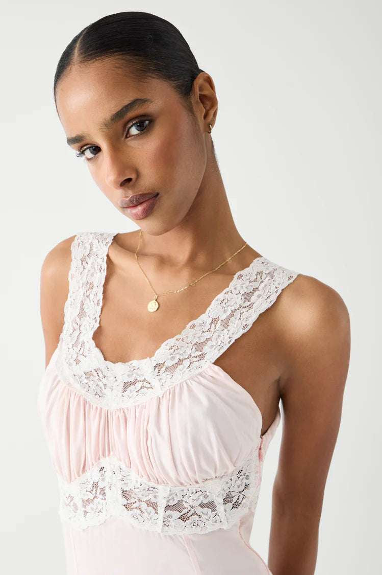 Frankies Bikinis Dakota Maxi Dress in Sweet Dreams Maxi Dress by Frankies Bikinis as seen on celebrities