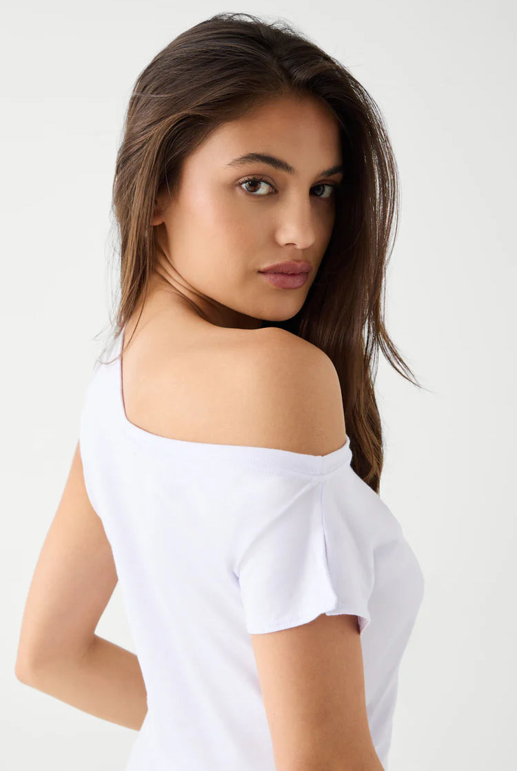 Frankies Bikinis Starlight Cotton Tee Top by Frankies Bikinis as seen on celebrities