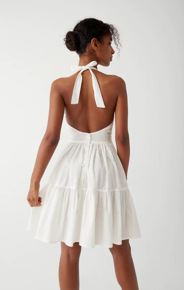 Frankies Bikinis Tulsa Halter Midi Dress as seen on Malin Andersson Maxi Dress by Frankies Bikinis as seen on celebrities