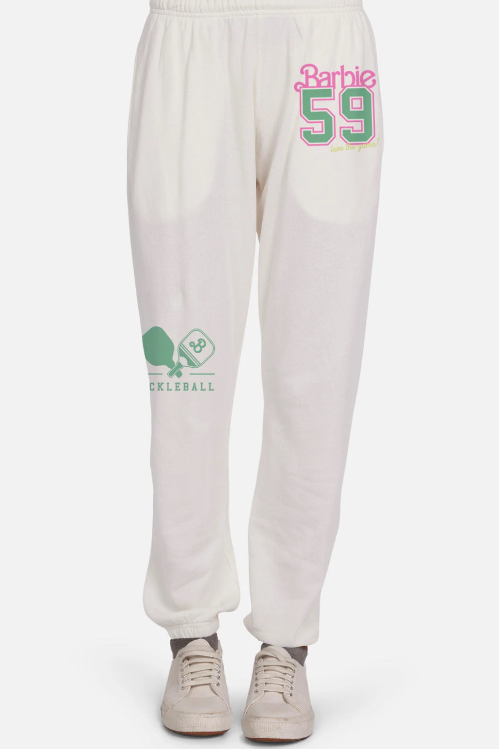 Lauren Moshi Chantria Barbie Pickleball Sweatpants Sweatpants by Lauren Moshi as seen on celebrities