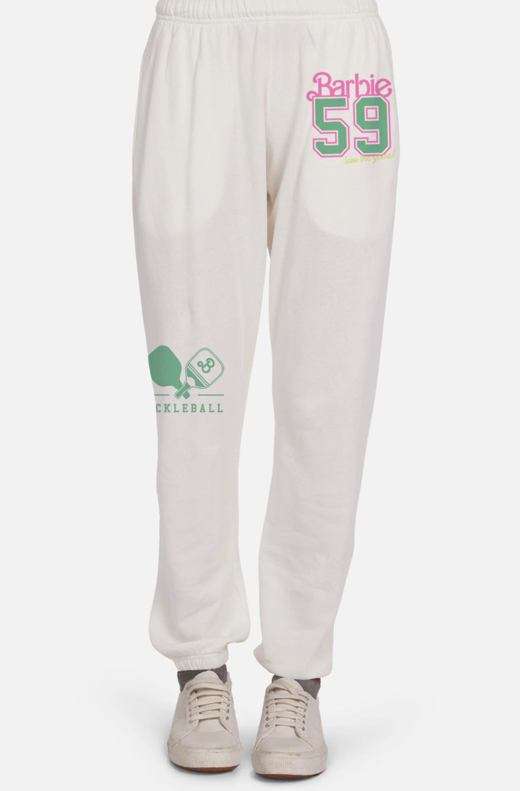 Lauren Moshi Chantria Barbie Pickleball Sweatpants Sweatpants by Lauren Moshi as seen on celebrities