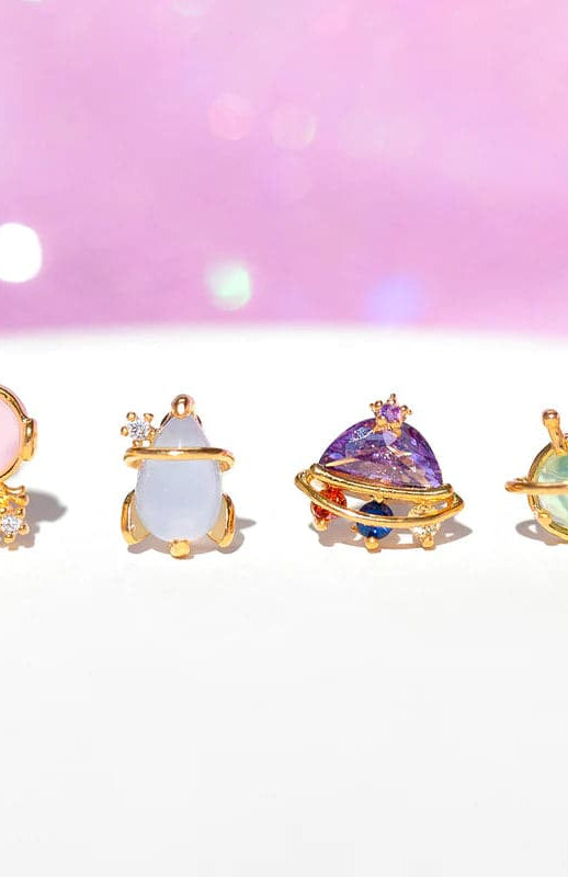 Girls Crew Blast Off Earring Stud Set Earrings by Girls Crew as seen on celebrities