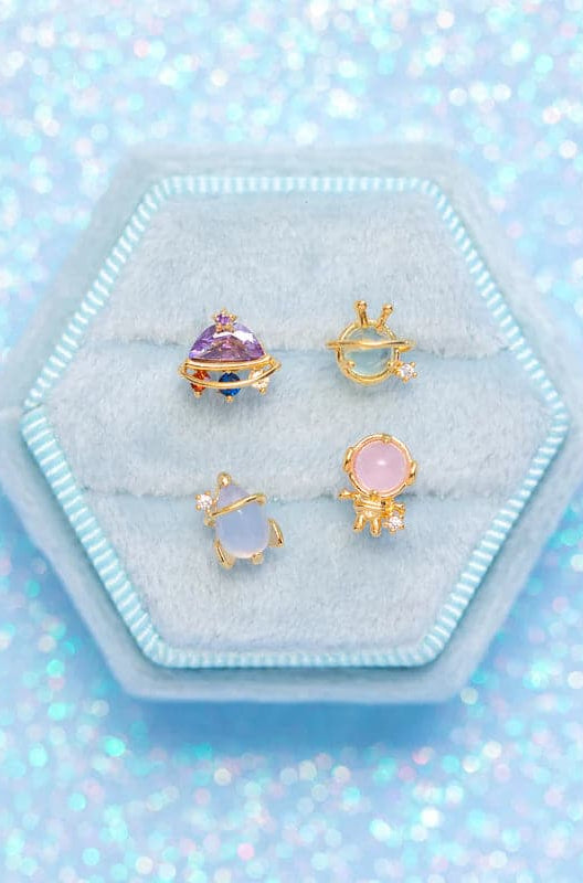 Girls Crew Blast Off Earring Stud Set Earrings by Girls Crew as seen on celebrities