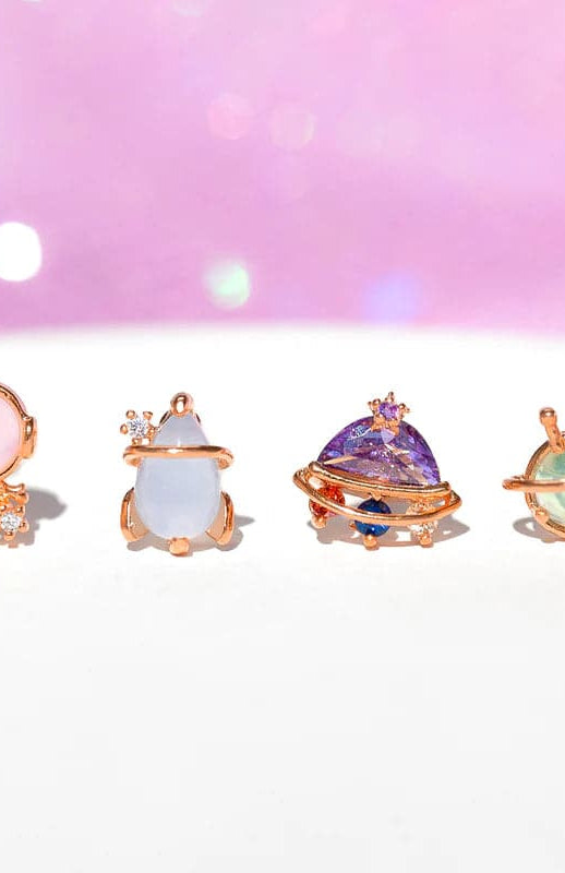 Girls Crew Blast Off Earring Stud Set Earrings by Girls Crew as seen on celebrities