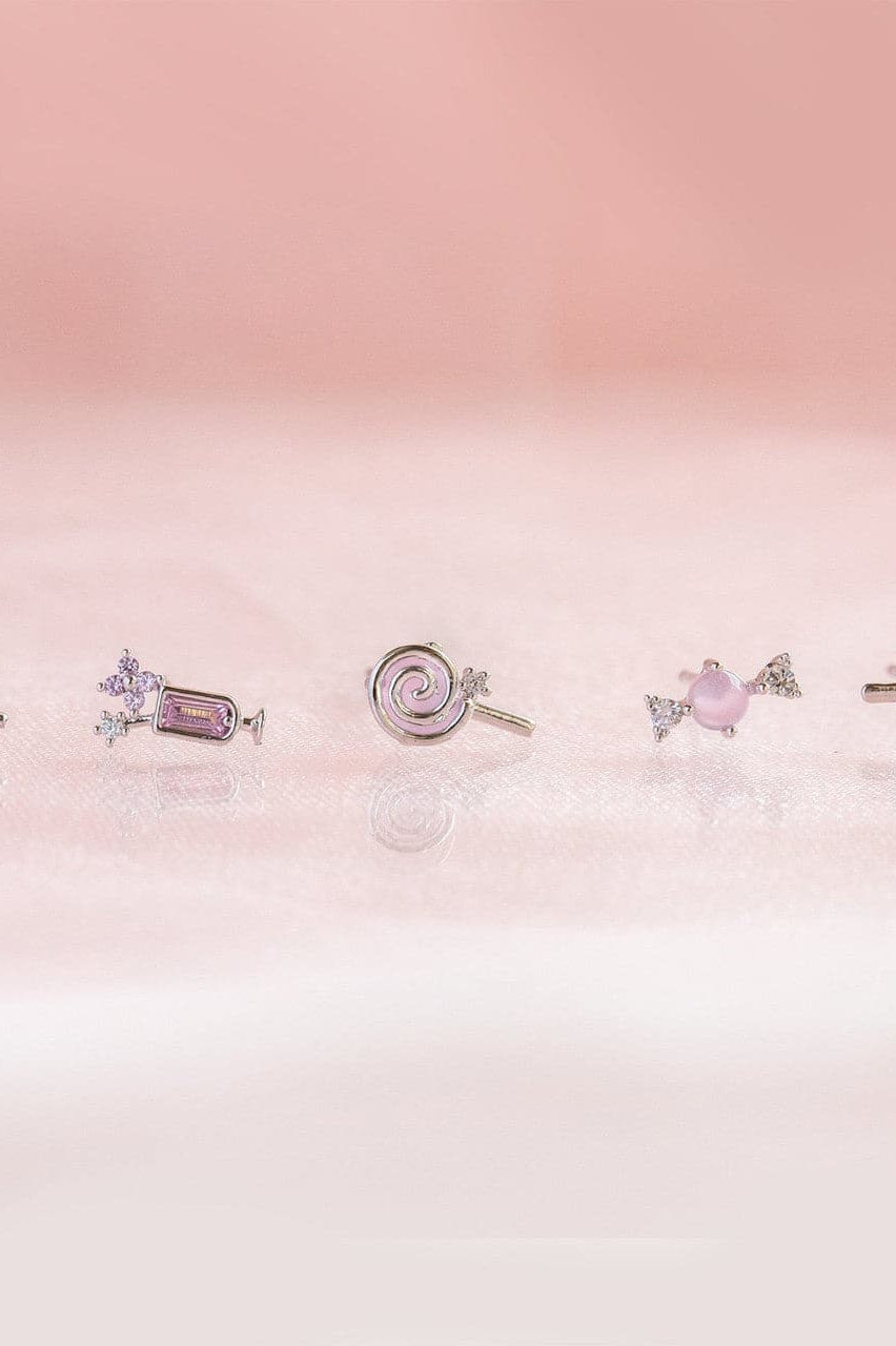 Girls Crew Sweet Tooth Stud Earrings Earrings by Girls Crew as seen on celebrities