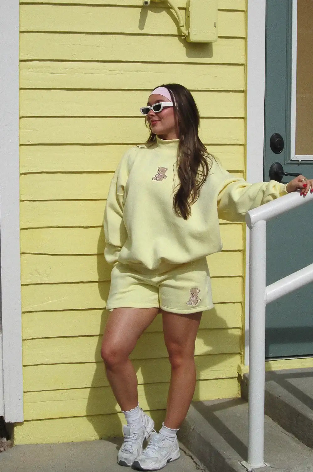 Happy Camp3r Banana Camp3y Mockneck Sweater