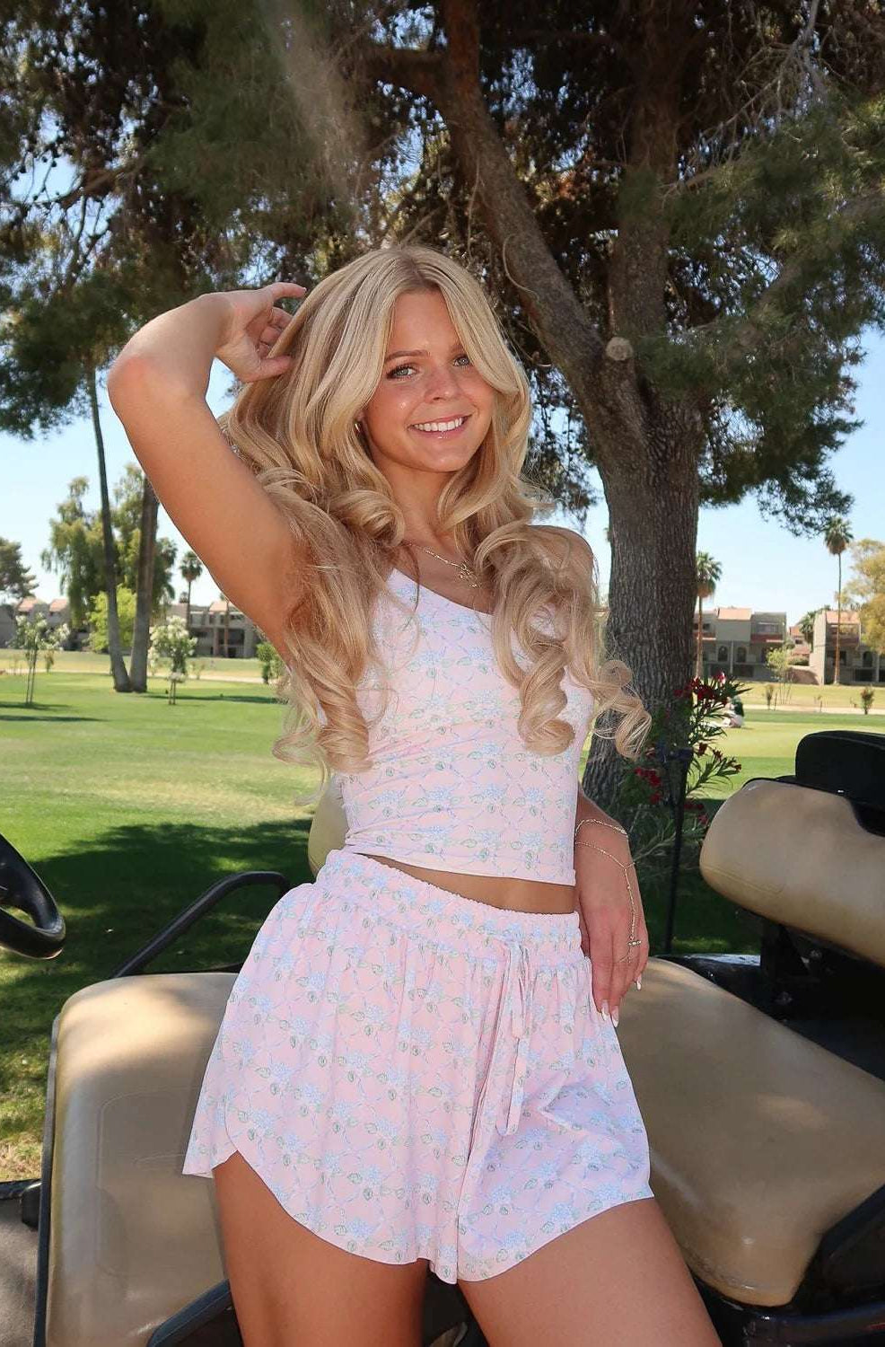 Happy Camp3r Ribboned Dreams Athleisure Tank Top