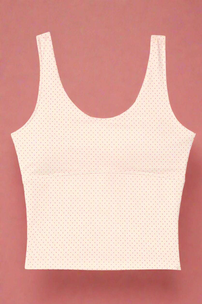Happy Camp3r Whispering Dots Athleisure Tank Top