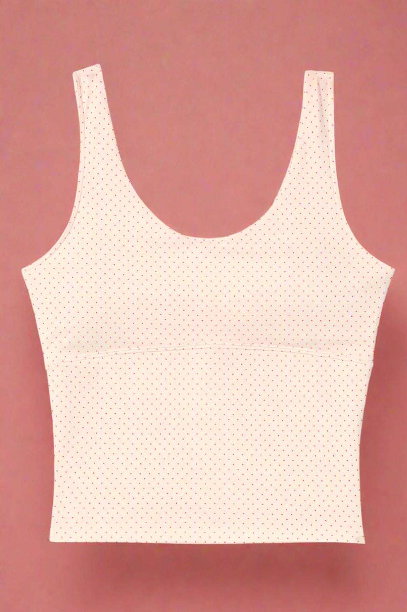 Happy Camp3r Whispering Dots Athleisure Tank Top