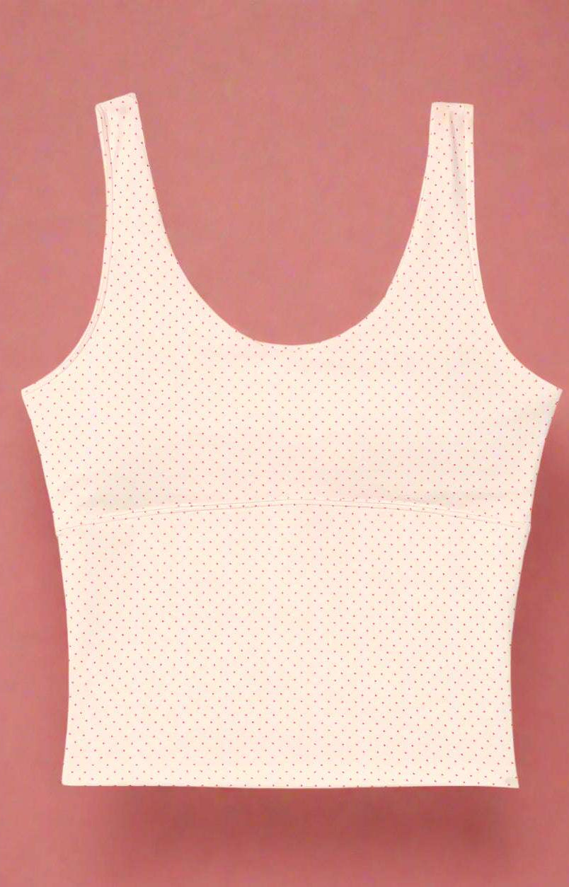 Happy Camp3r Whispering Dots Athleisure Tank Top