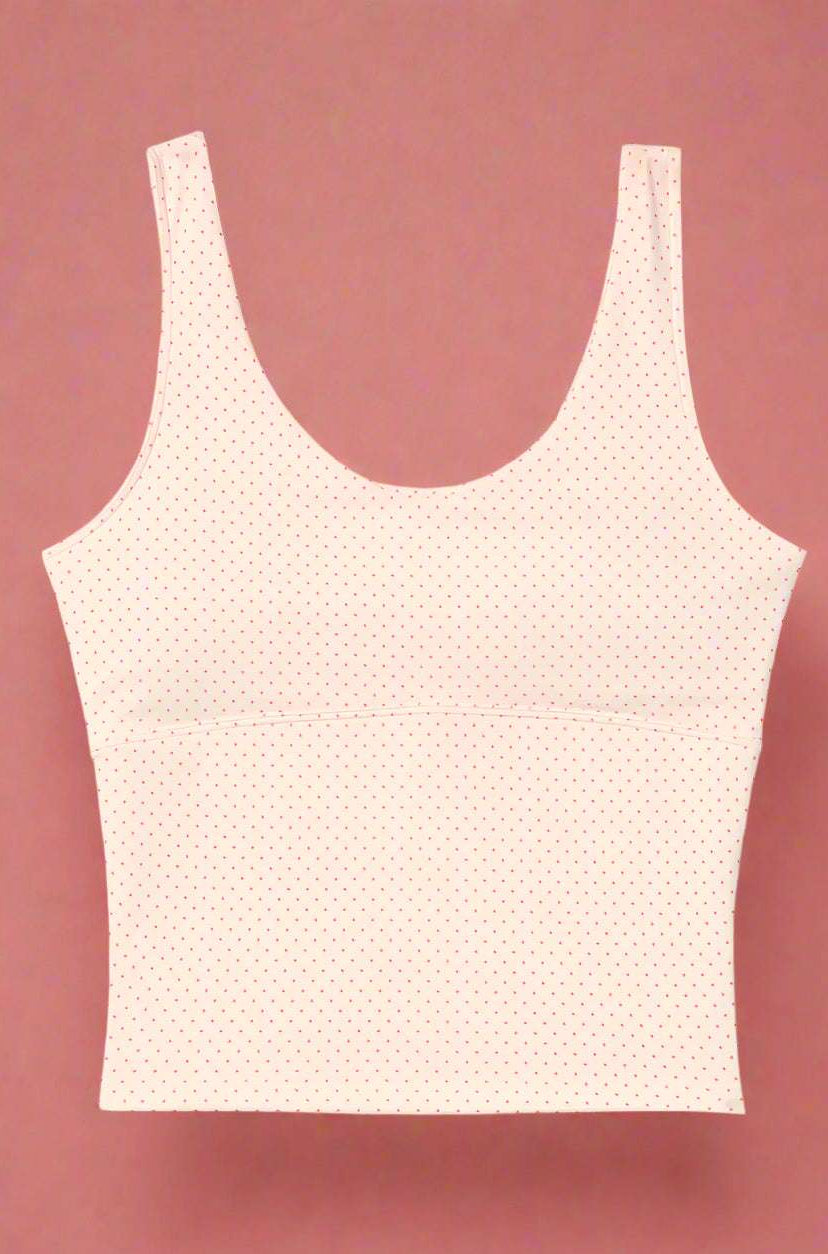 Happy Camp3r Whispering Dots Athleisure Tank Top