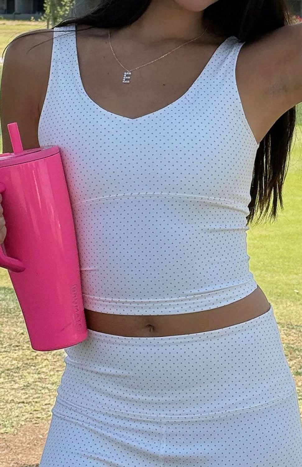 Happy Camp3r Whispering Dots Athleisure Tank Top