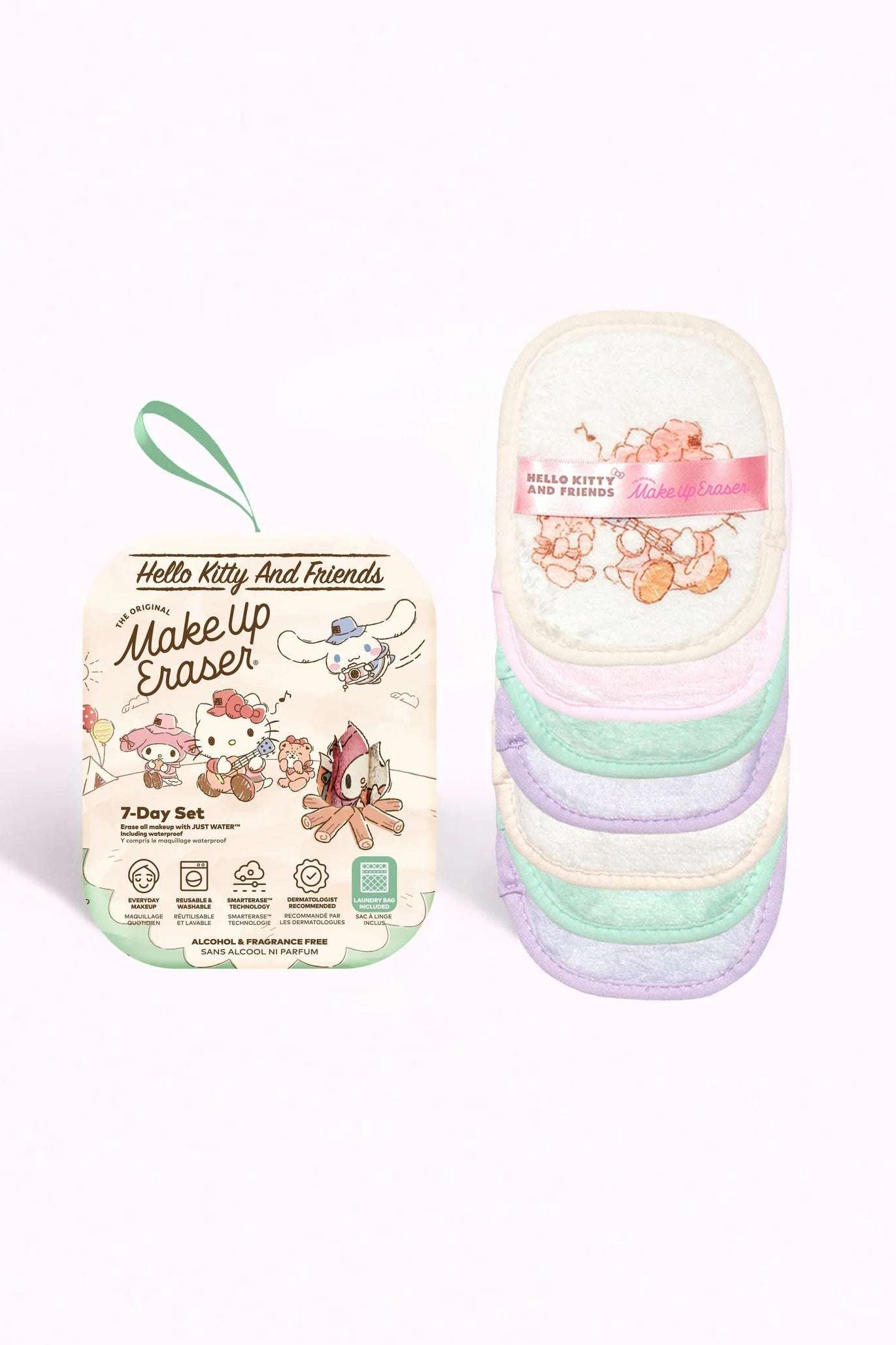 Makeup Eraser Hello Kitty & Friends Camping 7-Day Set © Sanrio Beauty Product by Makeup Eraser as seen on celebrities
