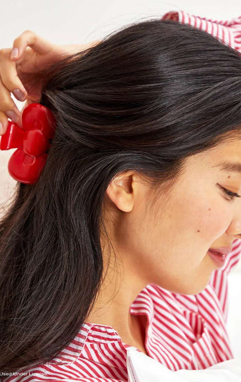 Hello Kitty x Kitsch Recycled Plastic Bow Shape Claw Clip Hair Band by Kitsch as seen on celebrities
