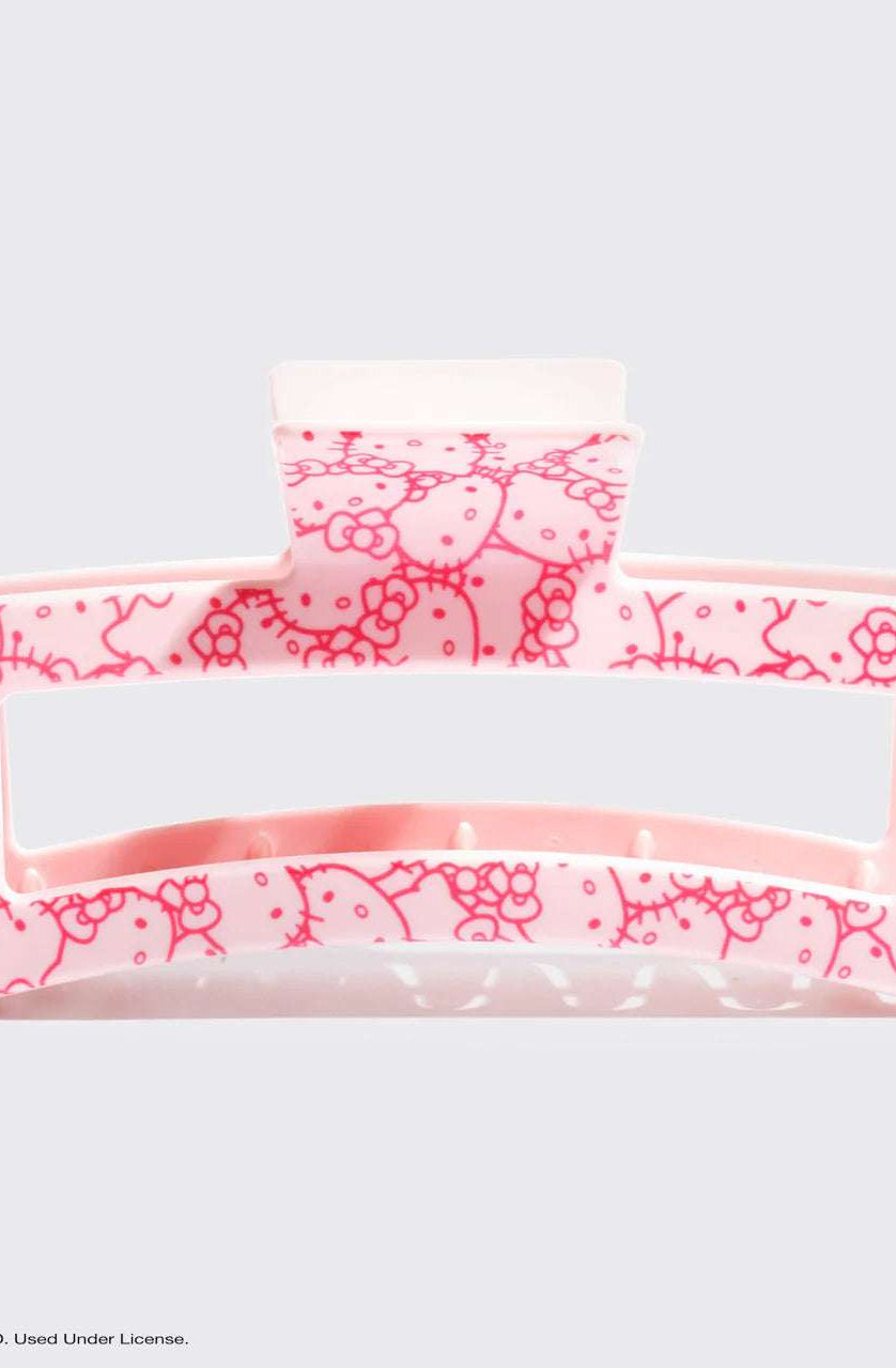 Hello Kitty x Kitsch Recycled Plastic Jumbo Open Shape Claw Clip Hair Band by Kitsch as seen on celebrities