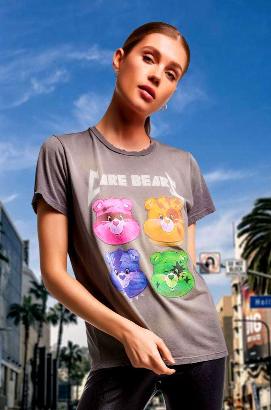 Lauren Moshi Wolf Rock Care Bears Tee T-Shirt by Lauren Moshi as seen on celebrities