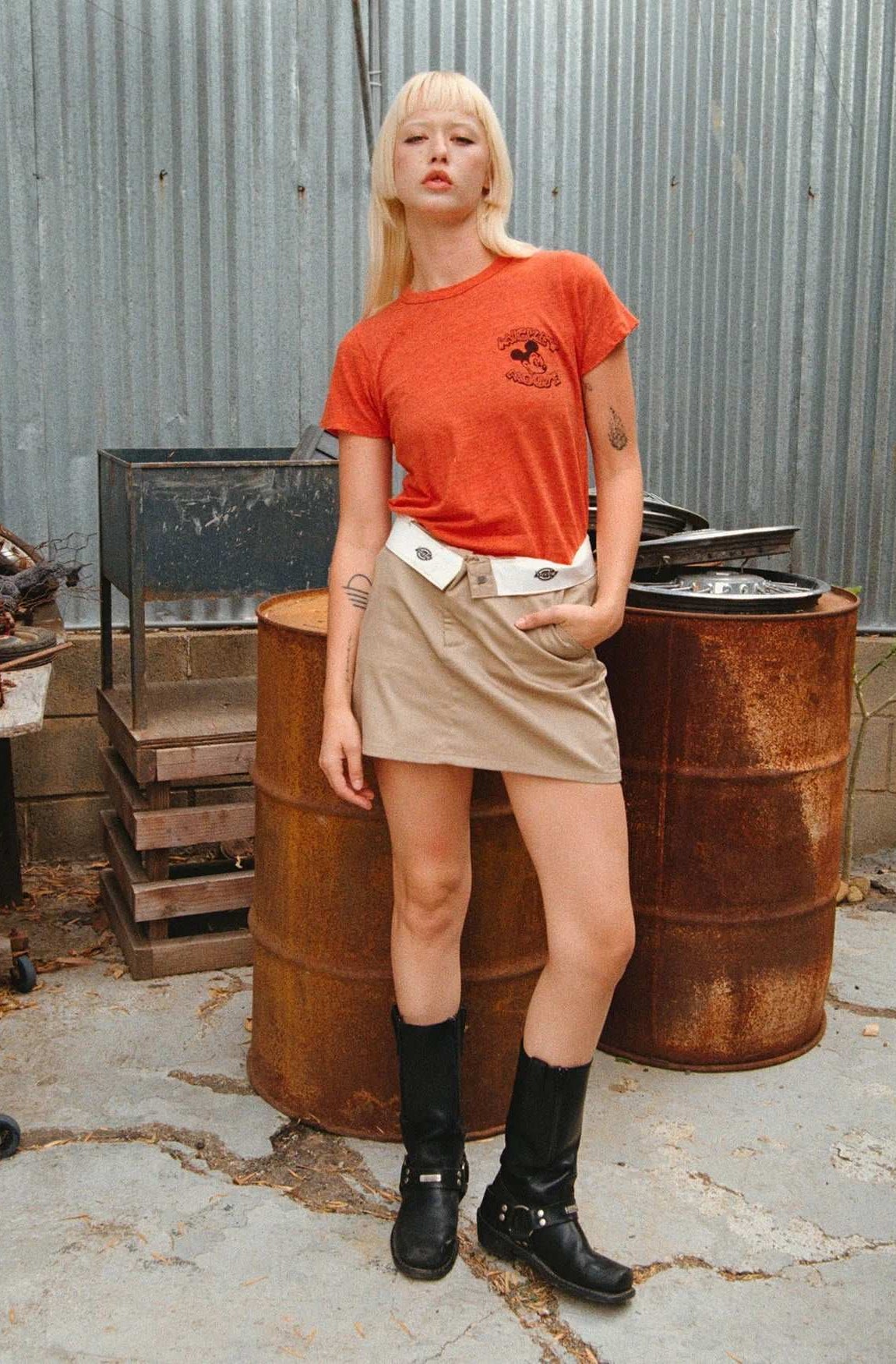 Junk Food Disney Mickey & Minnie Hot Rod Original Tee T-Shirt by Junk Food as seen on celebrities