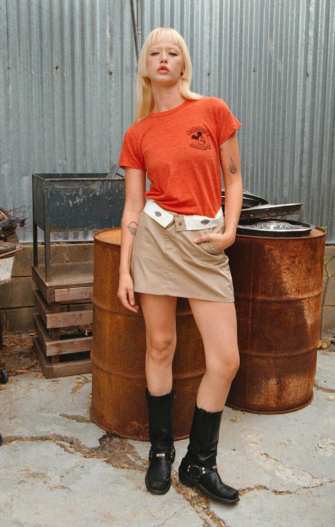 Junk Food Disney Mickey & Minnie Hot Rod Original Tee T-Shirt by Junk Food as seen on celebrities