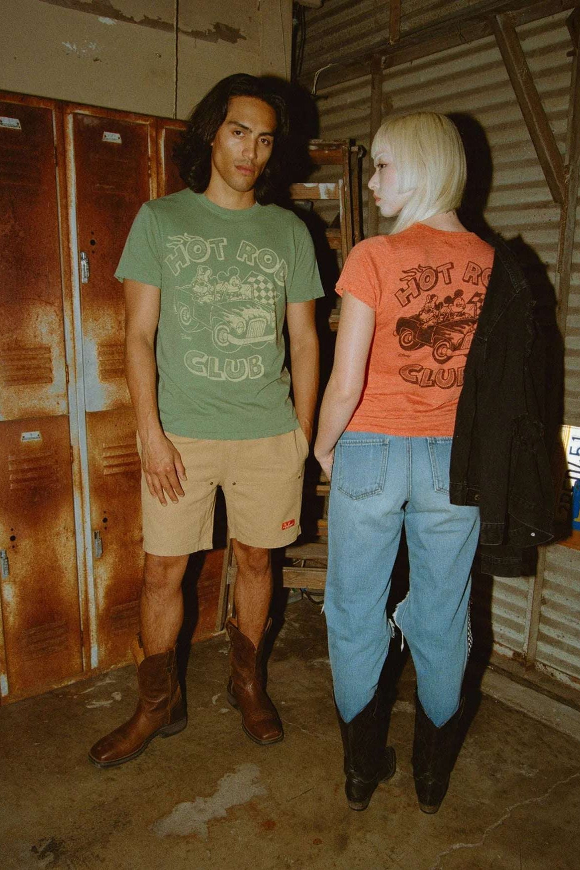 Junk Food Disney Mickey & Minnie Hot Rod Original Tee T-Shirt by Junk Food as seen on celebrities