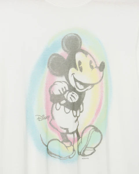 Junk Food Mickey Old School Spray Paint Vintage Tee T-Shirt by Junk Food as seen on celebrities