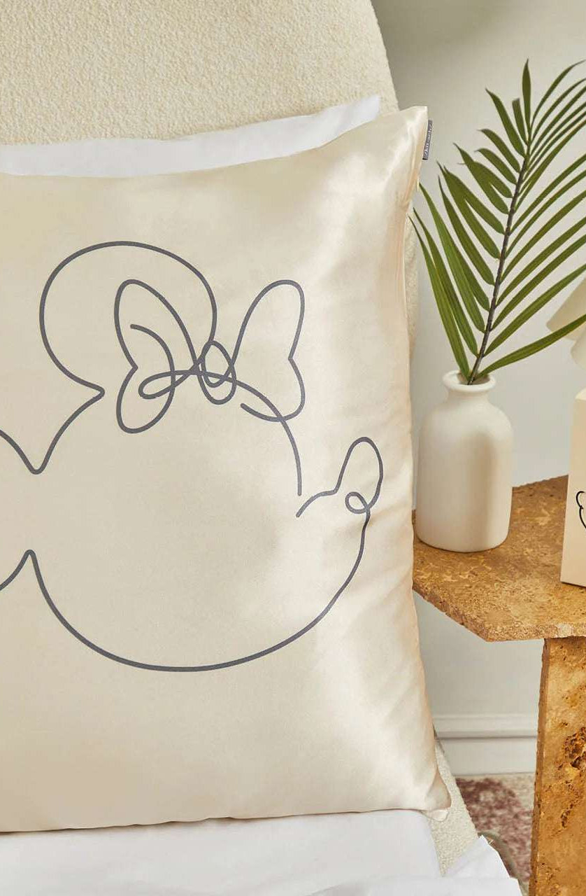 Kitsch & Mickey and Minnie Satin Pillowcase Standard Mrs Mouse Pillow by Kitsch as seen on celebrities