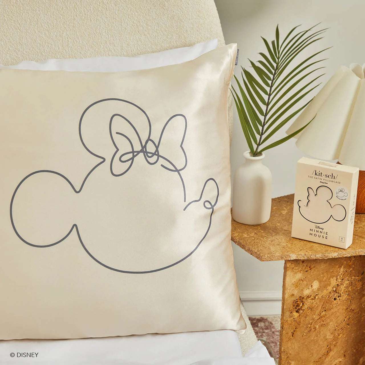 Kitsch & Mickey and Minnie Satin Pillowcase Standard Mrs Mouse Pillow by Kitsch as seen on celebrities