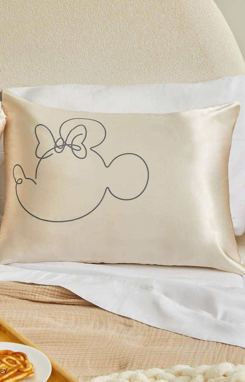 Kitsch & Mickey and Minnie Satin Pillowcase Standard Mr. Mouse Pillow by Kitsch as seen on celebrities