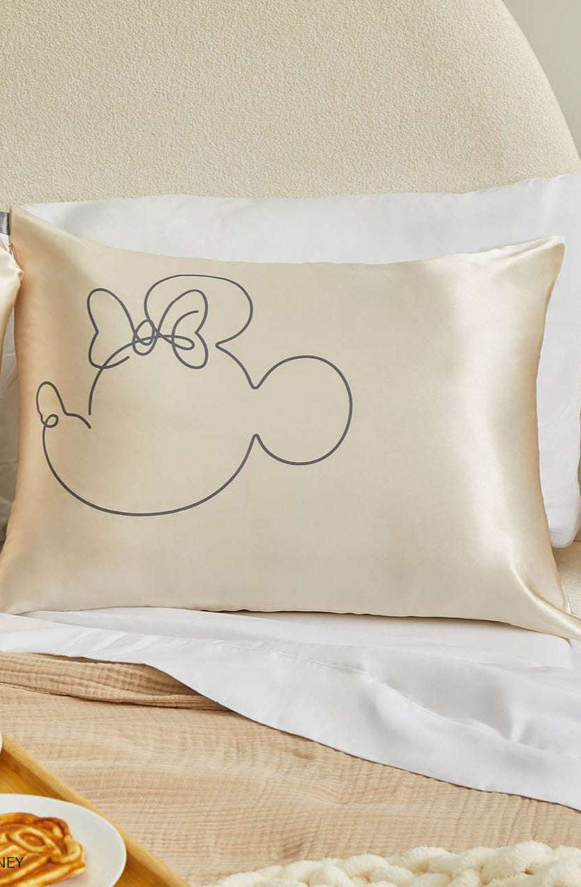 Kitsch & Mickey and Minnie Satin Pillowcase Standard Mr. Mouse Pillow by Kitsch as seen on celebrities