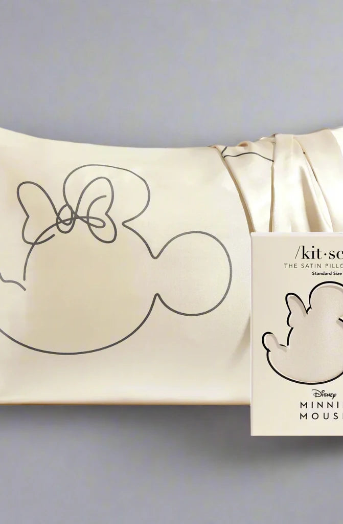 Kitsch & Mickey and Minnie Satin Pillowcase Standard Mrs Mouse Pillow by Kitsch as seen on celebrities