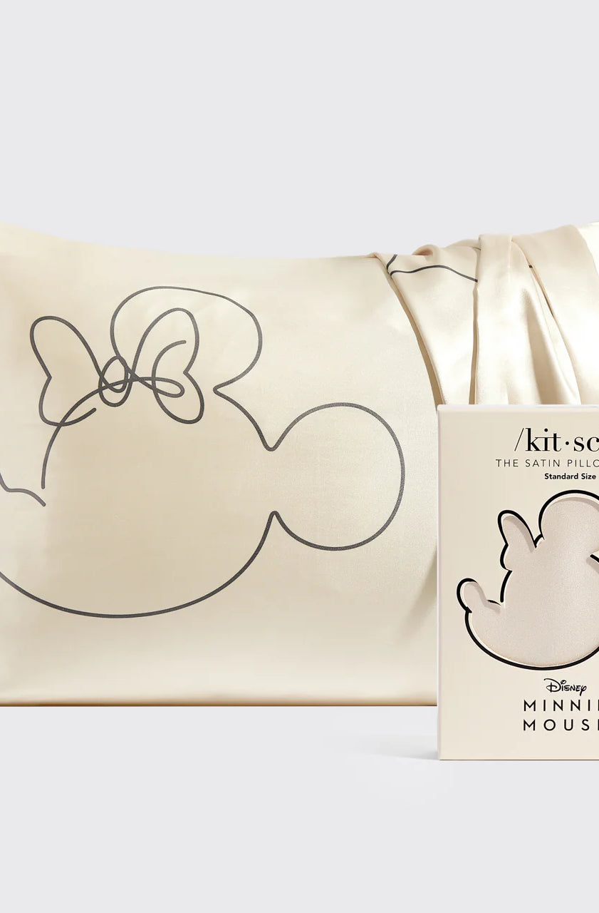 Kitsch & Mickey and Minnie Satin Pillowcase Standard Mrs Mouse Pillow by Kitsch as seen on celebrities