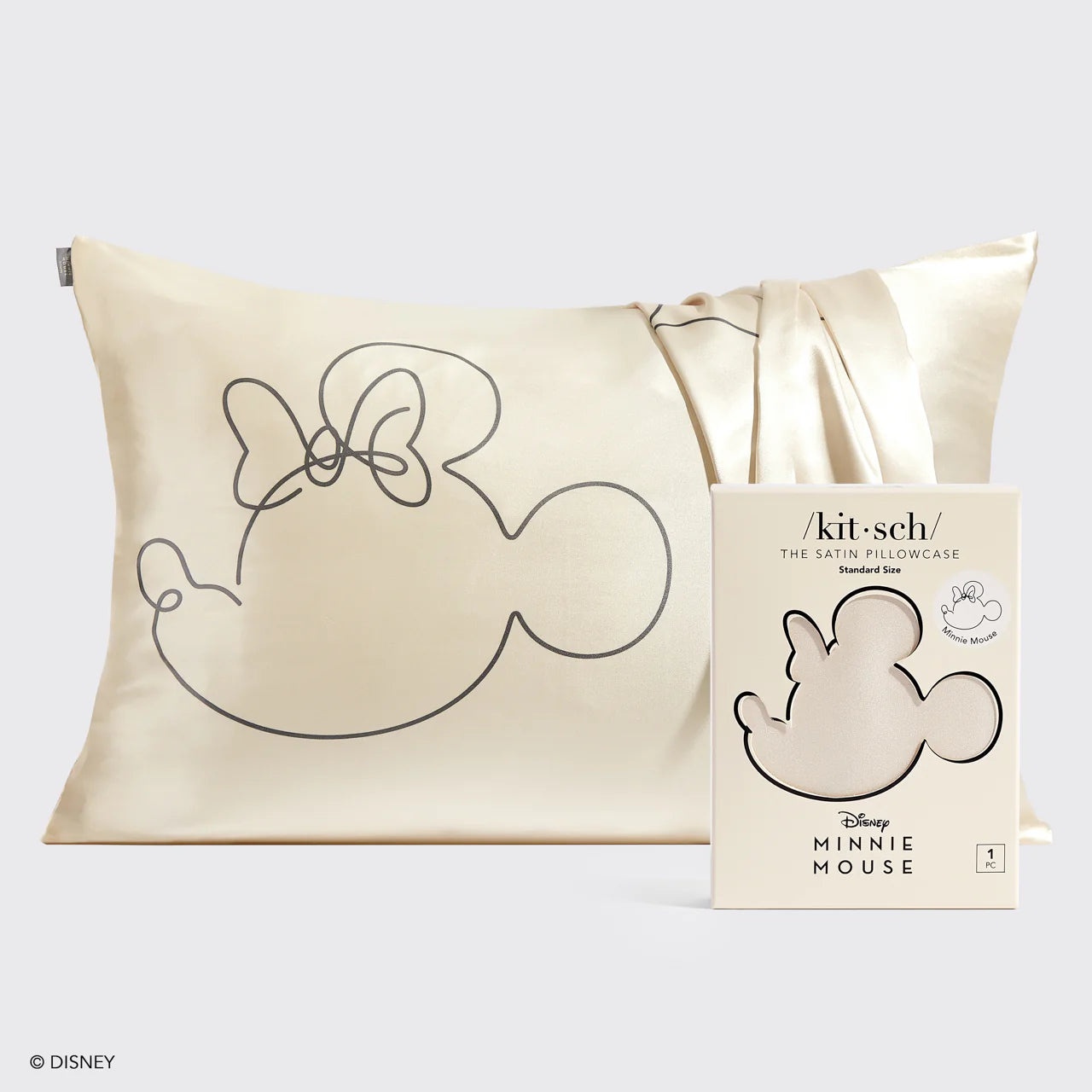 Kitsch & Mickey and Minnie Satin Pillowcase Standard Mrs Mouse Pillow by Kitsch as seen on celebrities