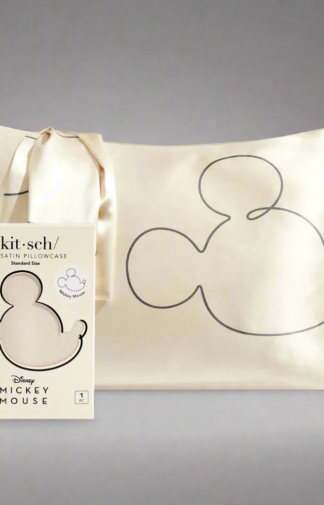 Kitsch & Mickey and Minnie Satin Pillowcase Standard Mr. Mouse Pillow by Kitsch as seen on celebrities